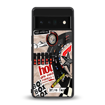 Speedline back phone cover | glass case for google pixel 6 pro