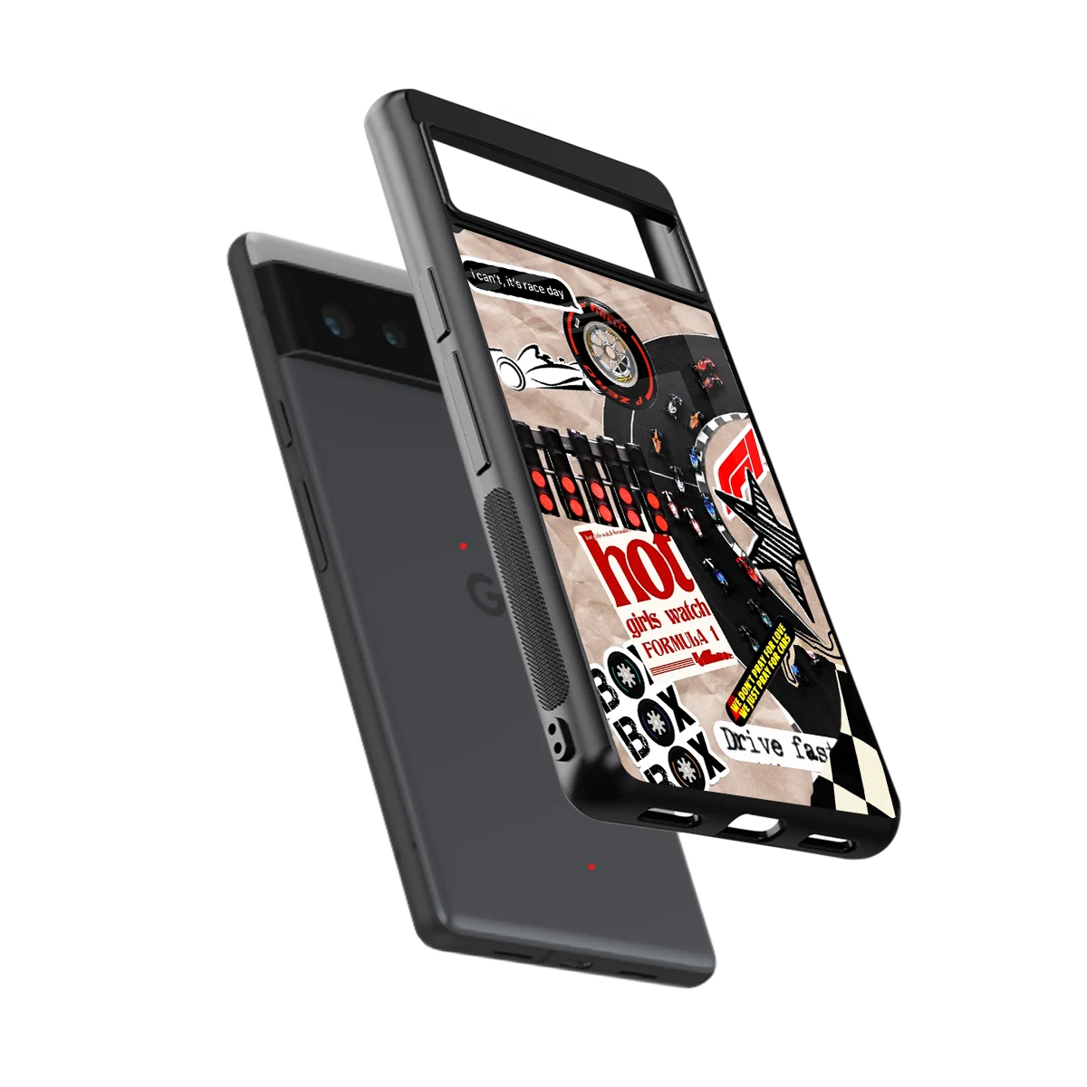 Speedline sleek google pixel 6a cover with tempered glass back and TPU edges