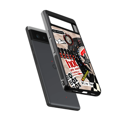 Speedline sleek google pixel 6a cover with tempered glass back and TPU edges