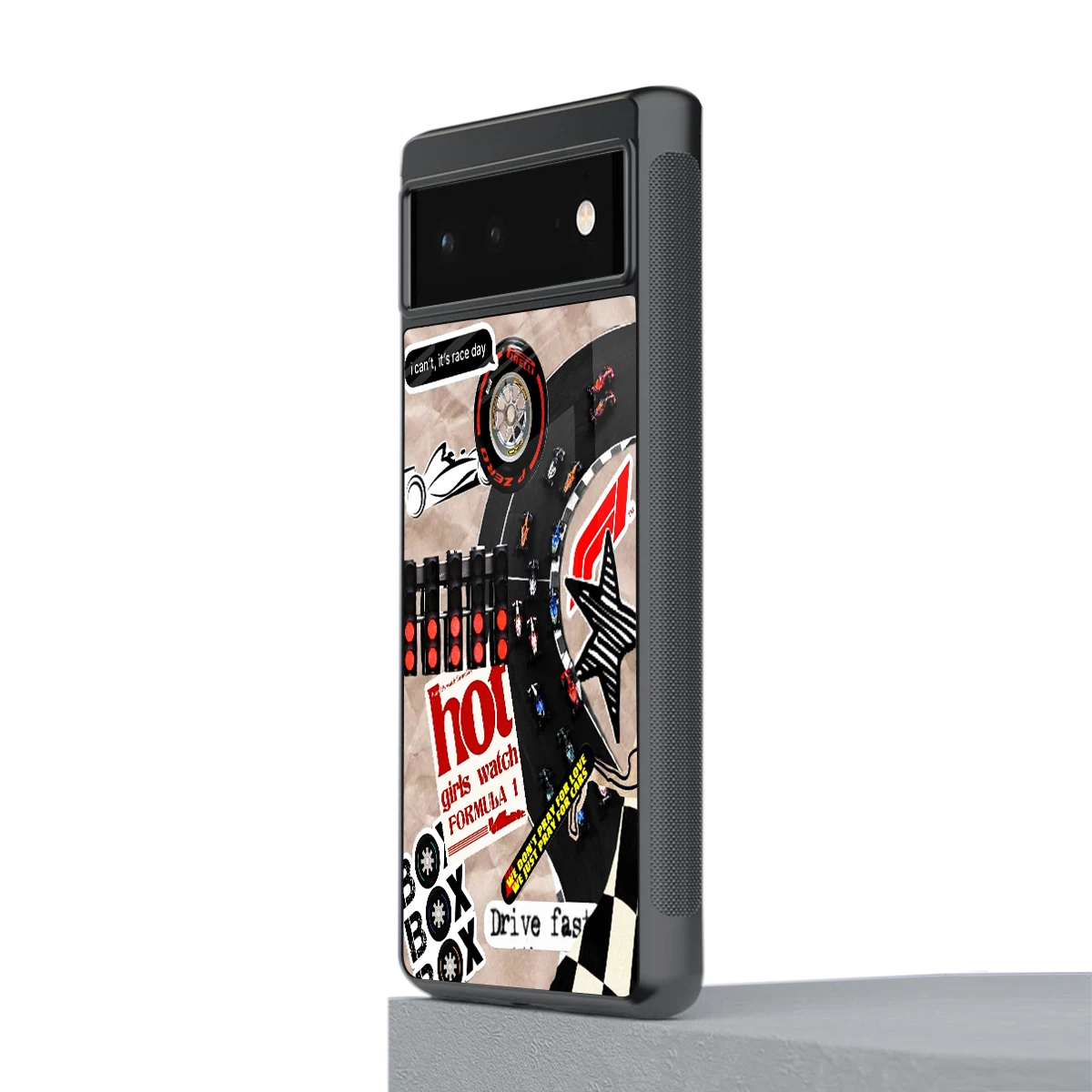 Speedline stylish phone case for google pixel 6a | glossy glass and slim fit