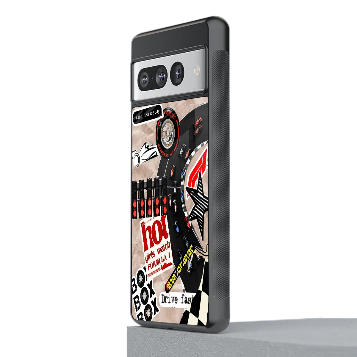 Speedline stylish phone case for google pixel 7 pro | glossy glass and slim fit