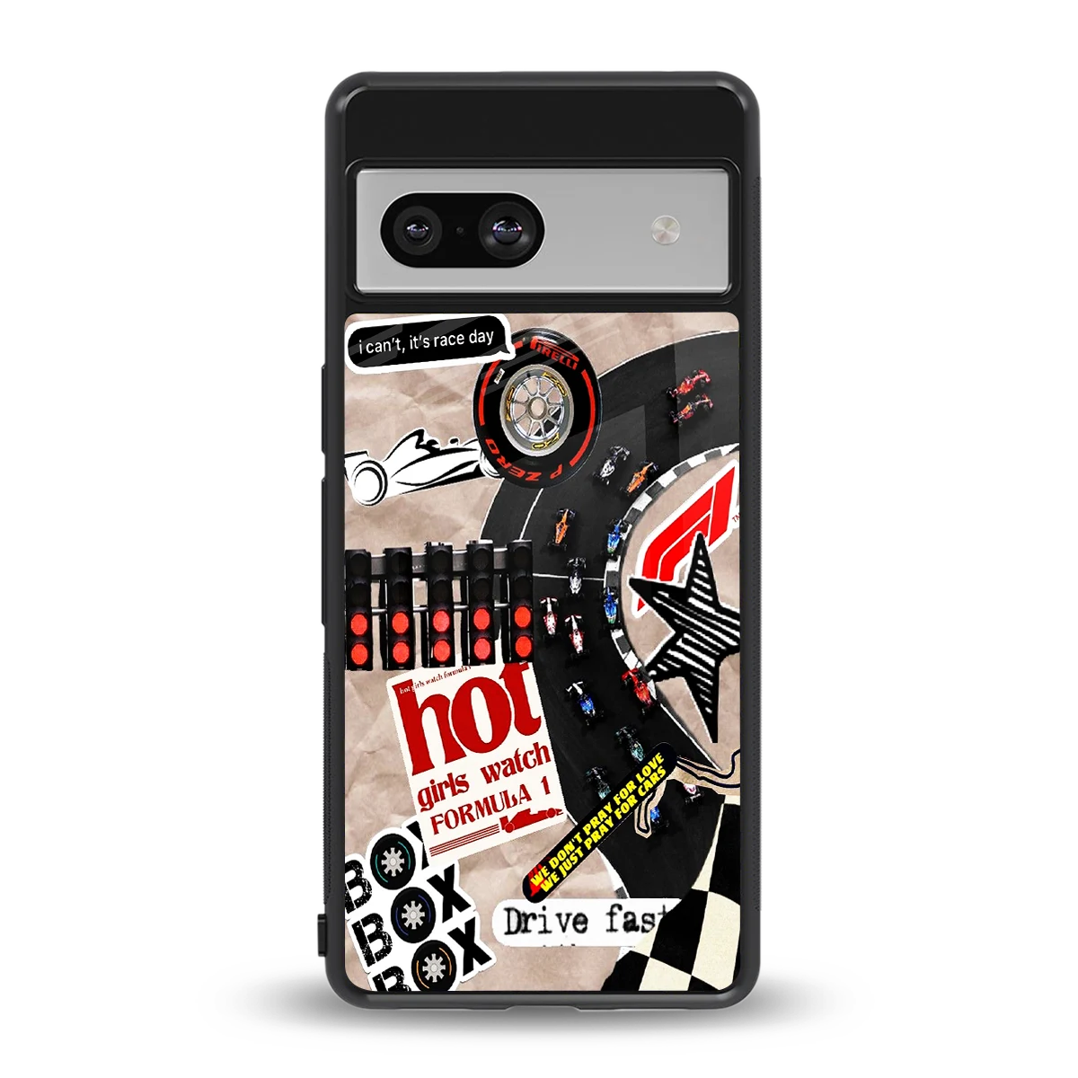 Speedline back phone cover | glass case for google pixel 7