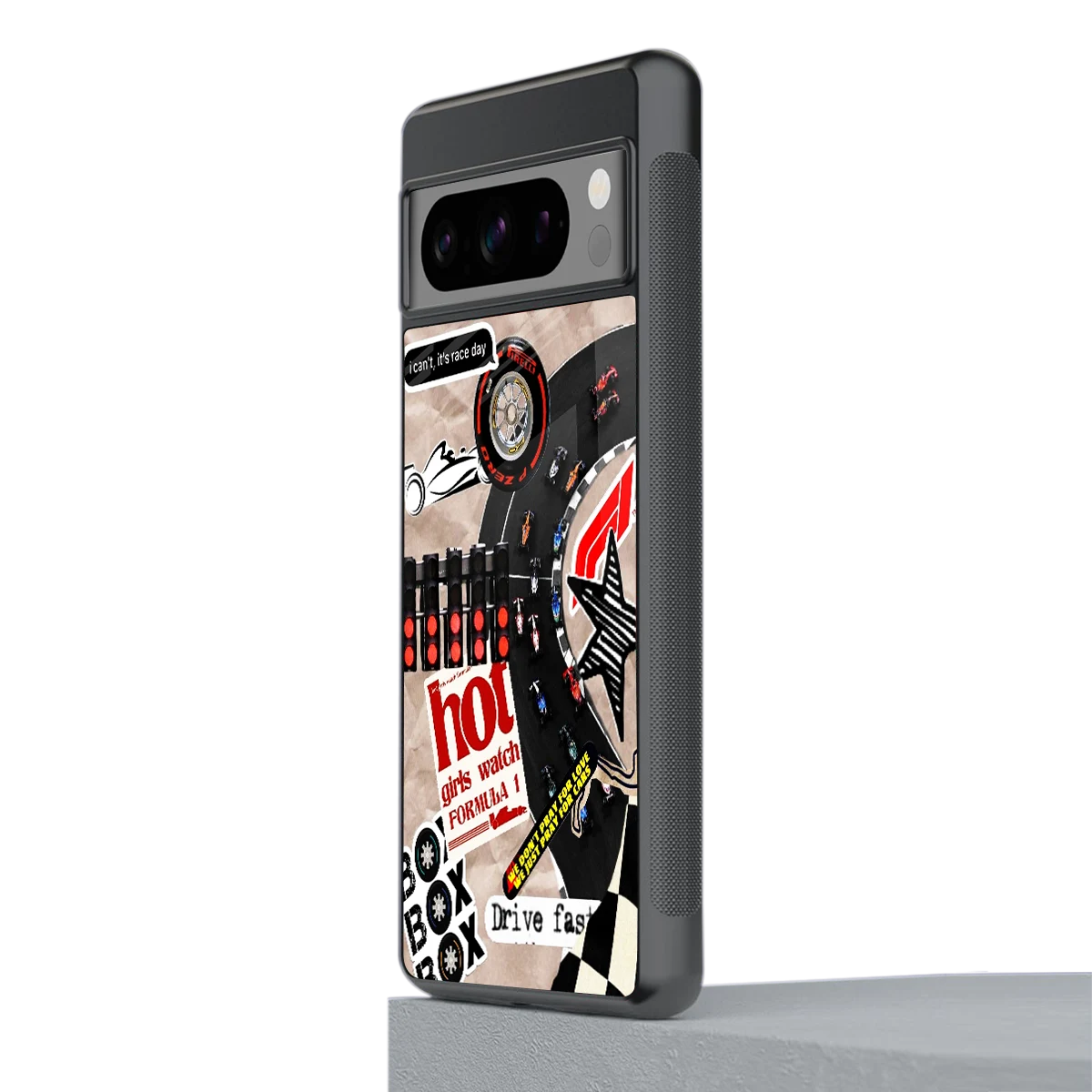 Speedline stylish phone case for google pixel 8 pro | glossy glass and slim fit