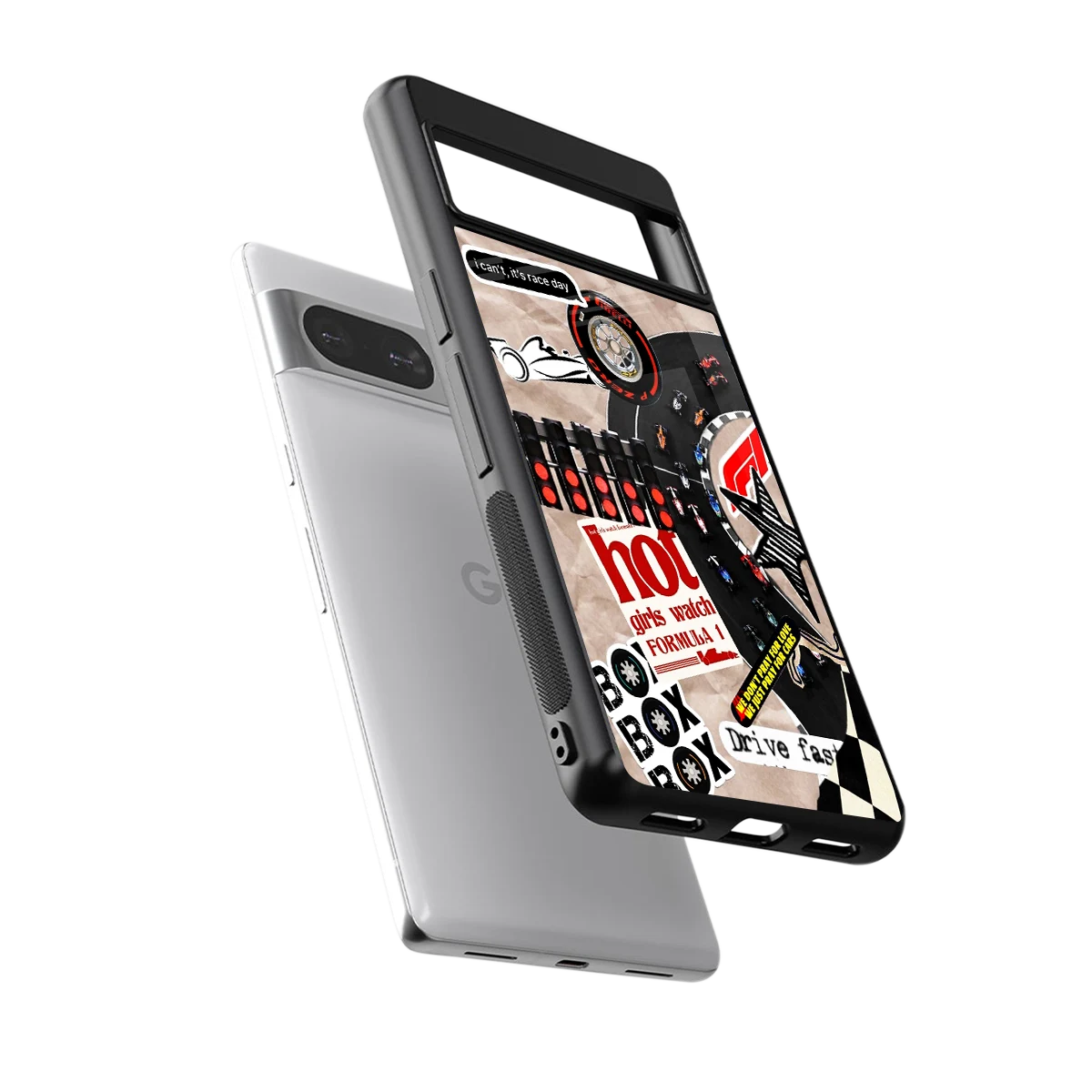 Speedline sleek google pixel 8 cover with tempered glass back and TPU edges