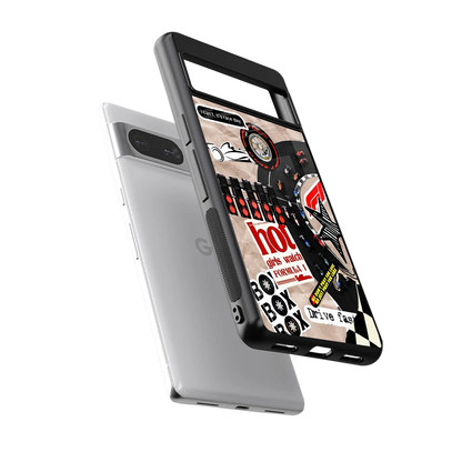 Speedline sleek google pixel 8 cover with tempered glass back and TPU edges