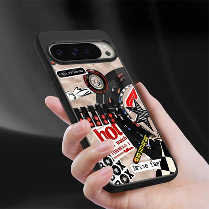 Speedline sleek google pixel 9 pro xl cover with tempered glass back and TPU edges