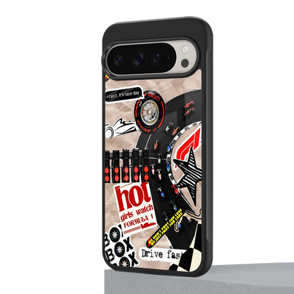 Speedline google pixel 9 pro xl mobile cover | shockproof glass phone case