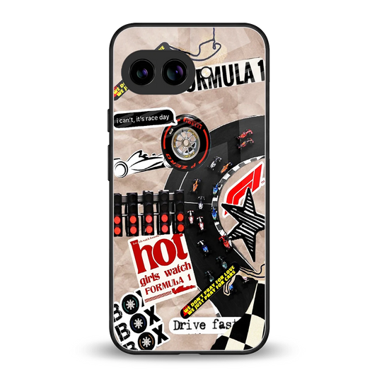 Speedline back phone cover | glass case for google pixel 9a