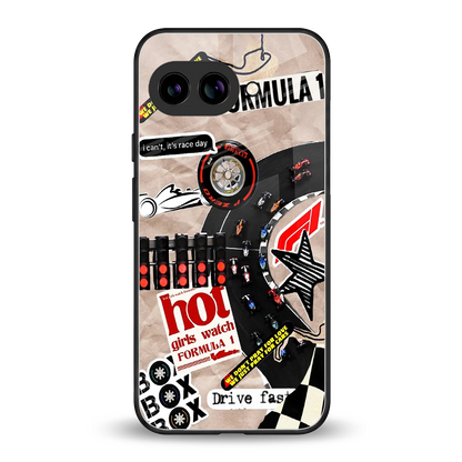 Speedline back phone cover | glass case for google pixel 10a