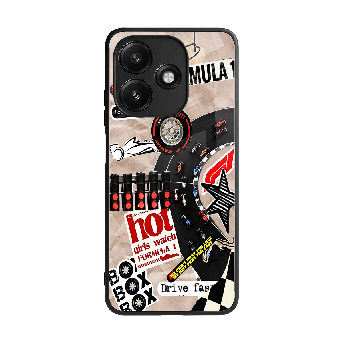 Speedline back phone cover | glass case for redmi 12 5g