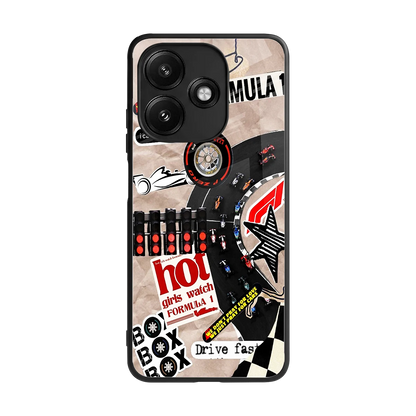 Speedline back phone cover | glass case for redmi 12 5g