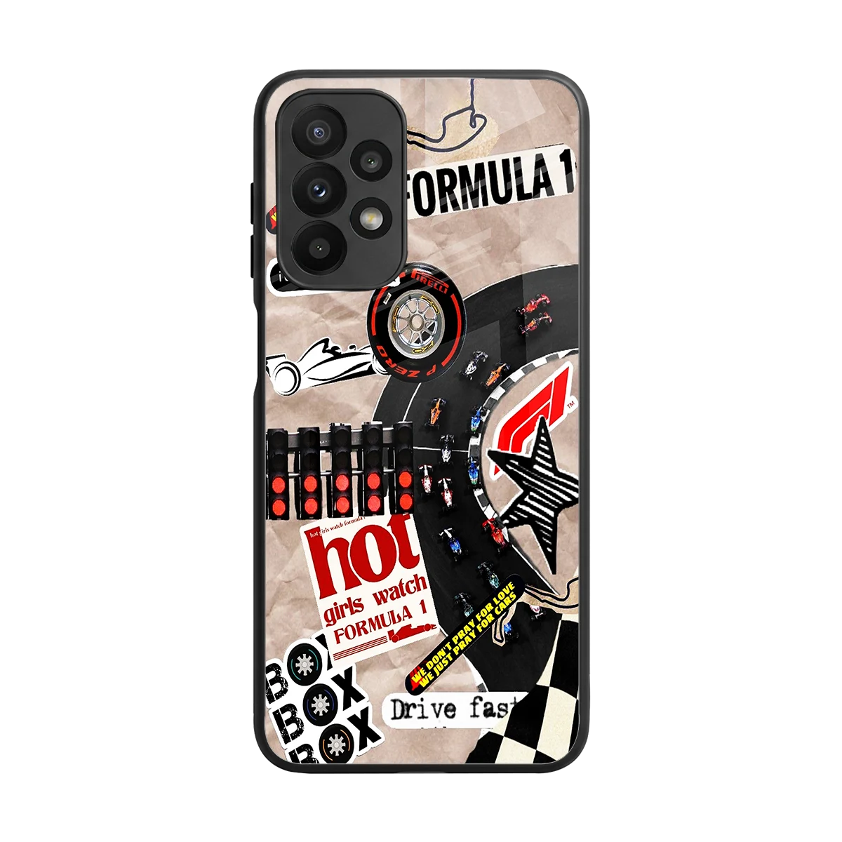 Speedline back phone cover | glass case for samsung galaxy a23