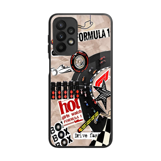 Speedline back phone cover | glass case for samsung galaxy a23