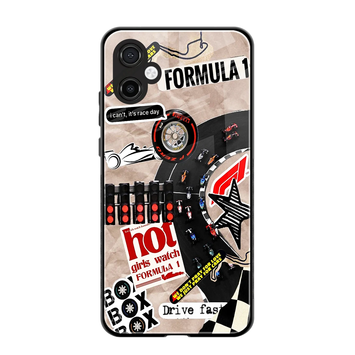 Speedline back phone cover | glass case for samsung galaxy a06 5g