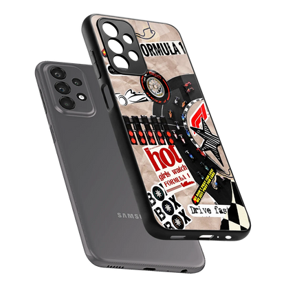 Speedline sleek samsung galaxy a23 cover with tempered glass back and TPU edges