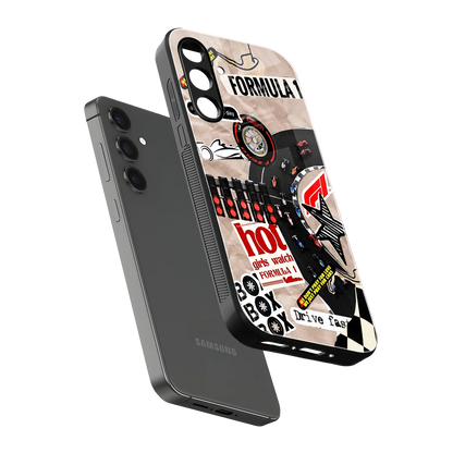 Speedline sleek samsung galaxy a55 5g cover with tempered glass back and TPU edges