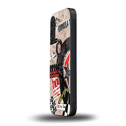 Speedline samsung galaxy a55 5g mobile cover | shockproof glass phone case
