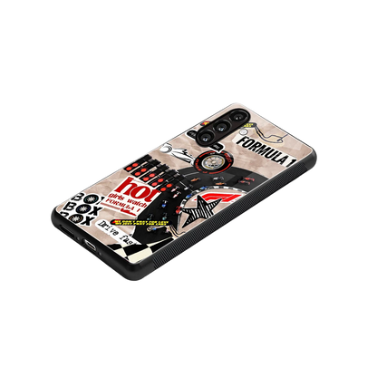 Speedline stylish phone case for samsung galaxy a37 5g | glossy glass and slim fit