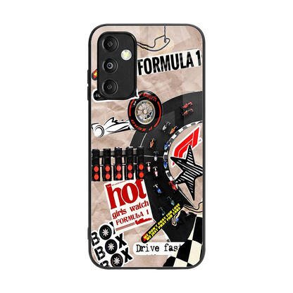 Speedline back phone cover | glass case for samsung galaxy m14 5g