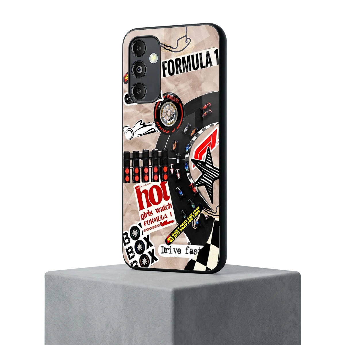 Speedline samsung galaxy m14 5g mobile cover | shockproof glass phone case