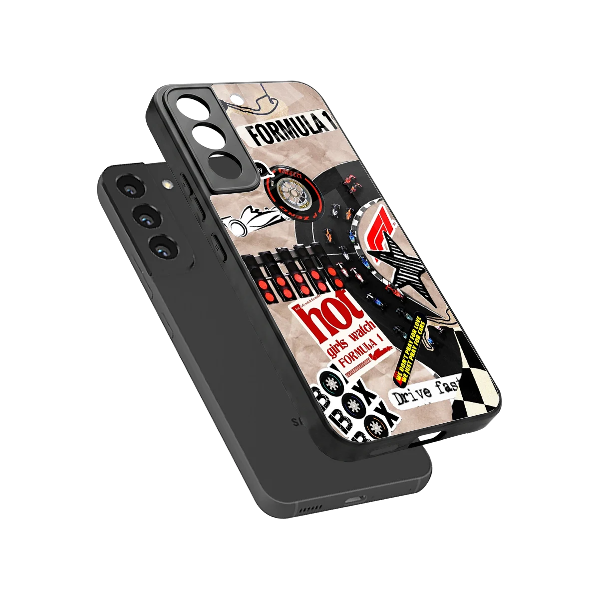 Speedline sleek samsung galaxy s22 cover with tempered glass back and TPU edges