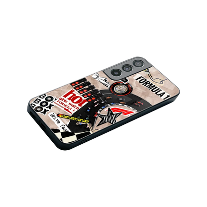 Speedline stylish phone case for samsung galaxy s22 | glossy glass and slim fit