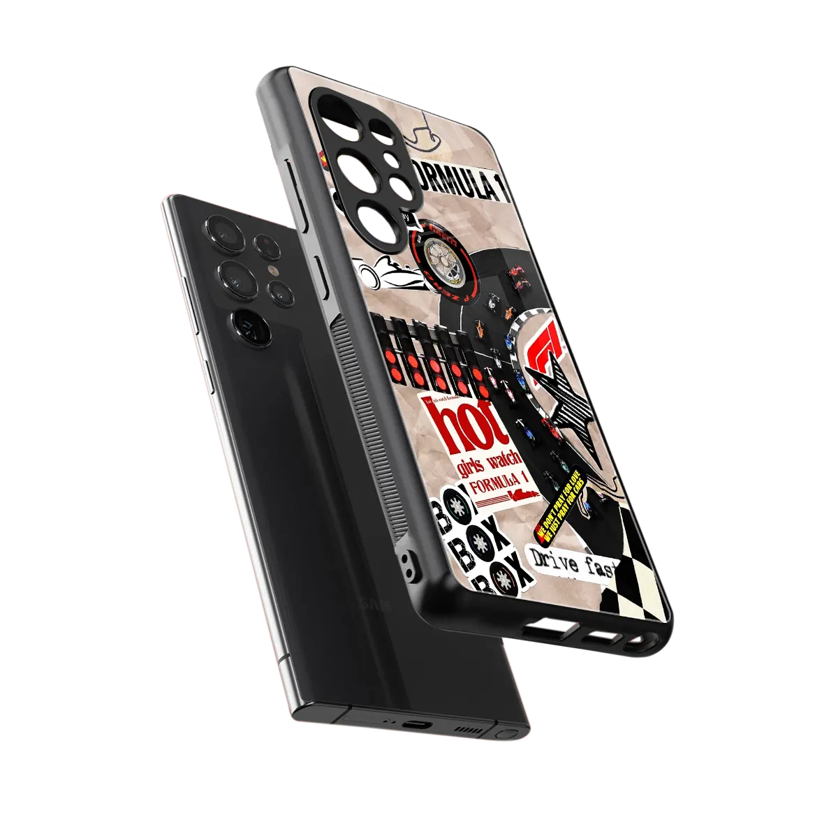 Speedline sleek samsung galaxy s25 ultra cover with tempered glass back and TPU edges