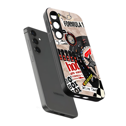 Speedline sleek samsung galaxy s24 cover with tempered glass back and TPU edges