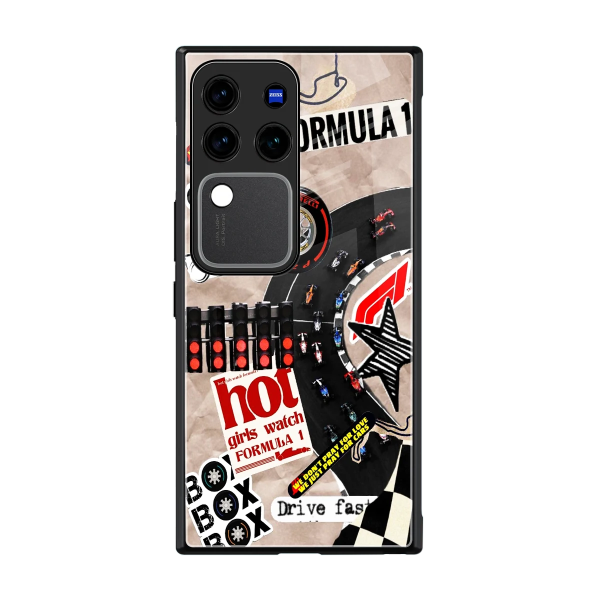 Speedline back phone cover | glass case forvivo v30 pro