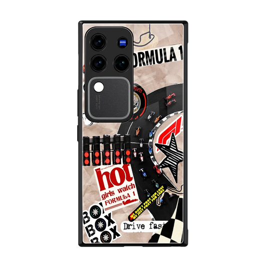 Speedline back phone cover | glass case forvivo v30 pro