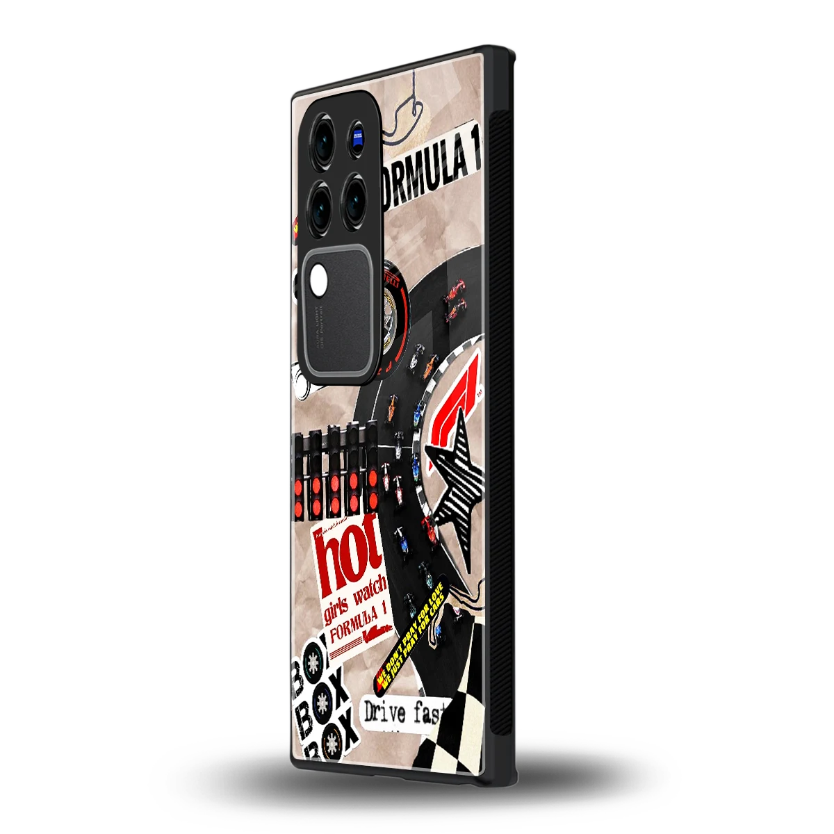 Speedlinevivo v30 pro mobile cover | shockproof glass phone case