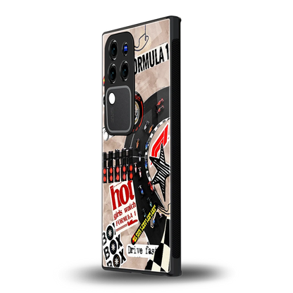 Speedlinevivo v30 pro mobile cover | shockproof glass phone case