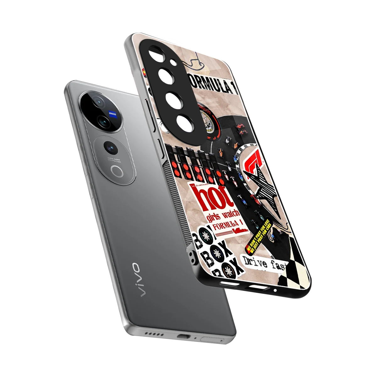 Speedline sleek vivo v40 pro cover with tempered glass back and TPU edges