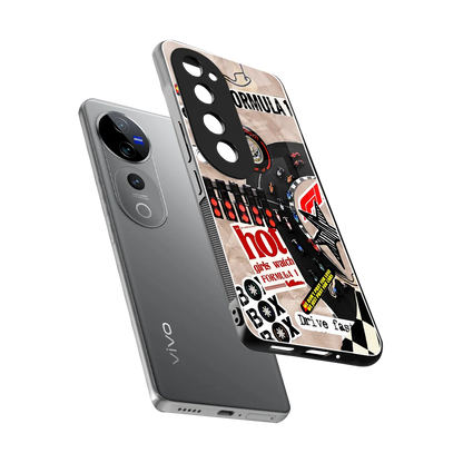 Speedline sleek vivo v40 pro cover with tempered glass back and TPU edges