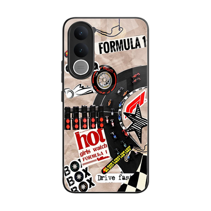 Speedline back phone cover | glass case for vivo v70 fe