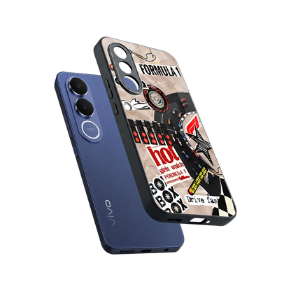 Speedline sleek vivo v70 fe cover with tempered glass back and TPU edges