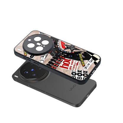 Speedline sleek vivo x300 pro cover with tempered glass back and TPU edges