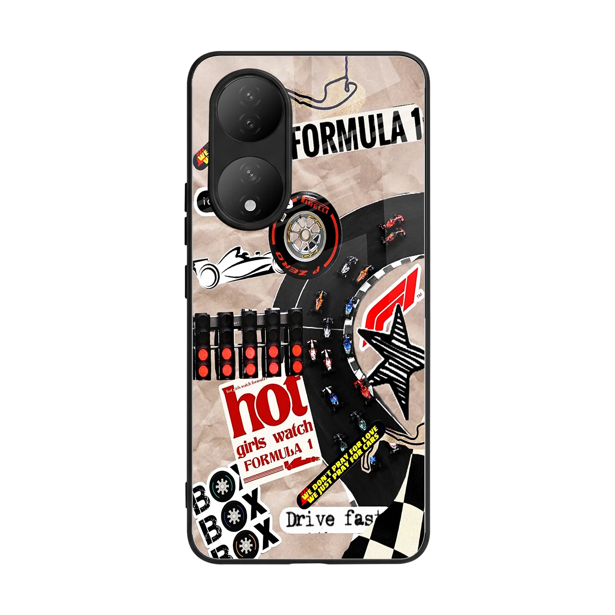 Speedline back phone cover | glass case for Vivo-y100