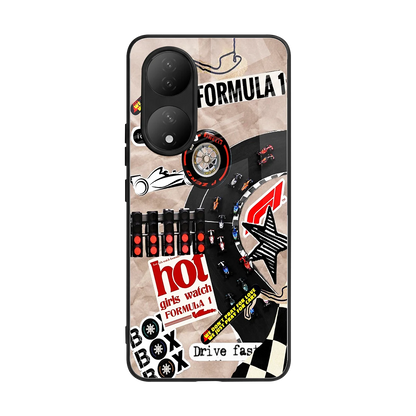 Speedline back phone cover | glass case for Vivo-y100