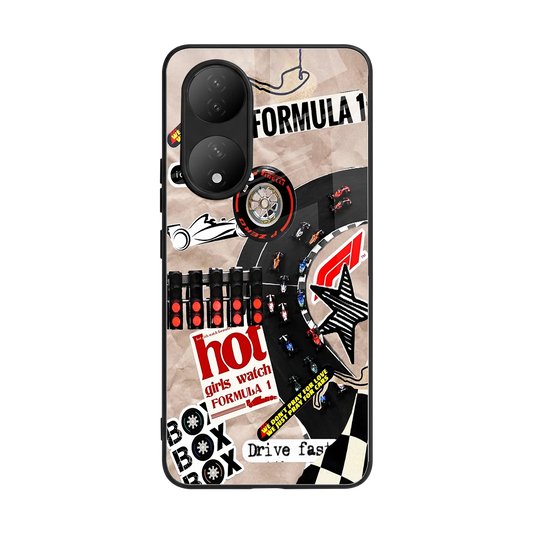 Speedline back phone cover | glass case for Vivo-y100