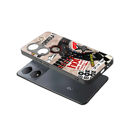 Speedline sleek Vivo-y100 cover with tempered glass back and TPU edges