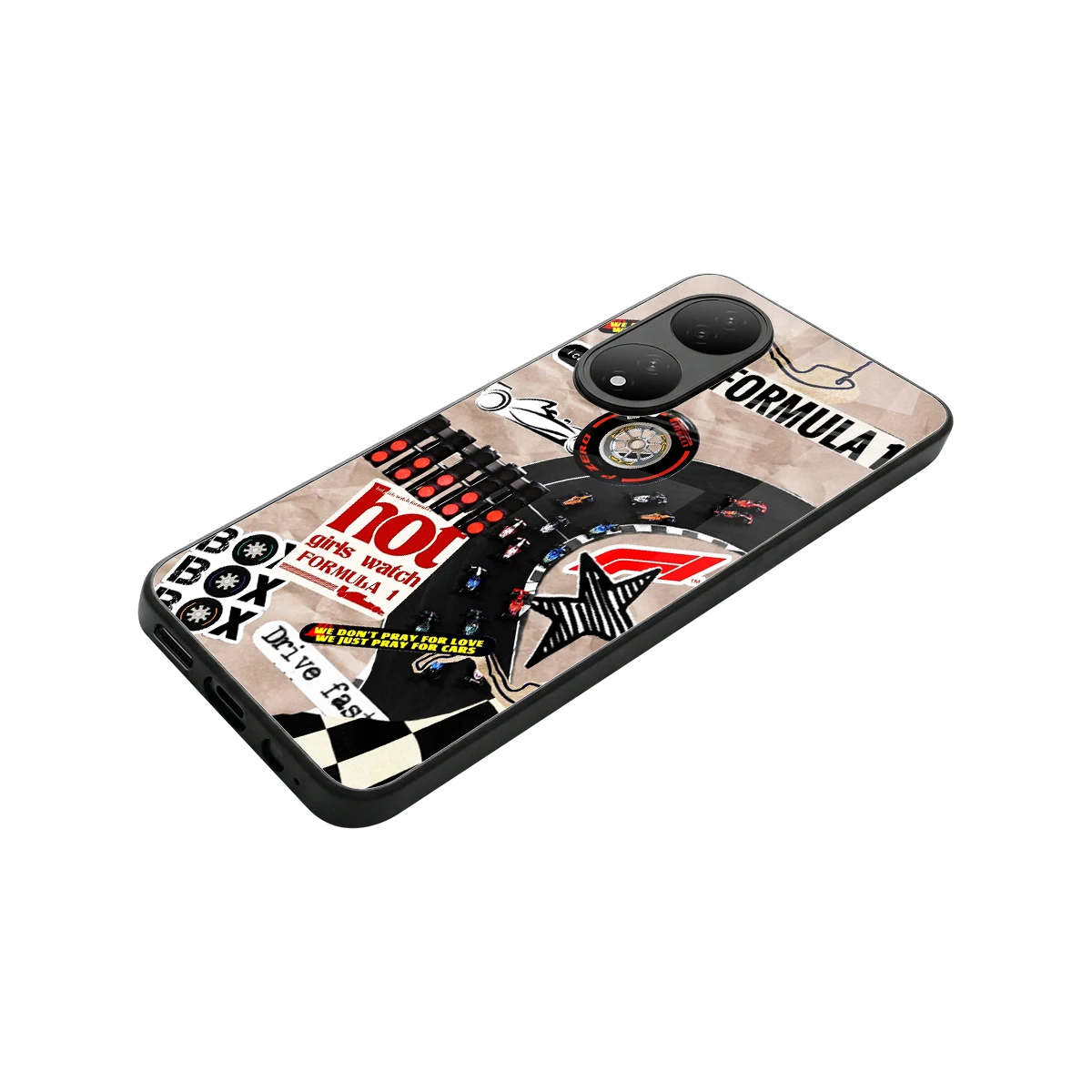 Speedline stylish phone case for Vivo-y100 | glossy glass and slim fit