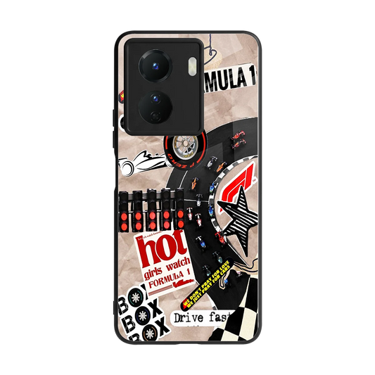 Speedline back phone cover | glass case for vivo y16