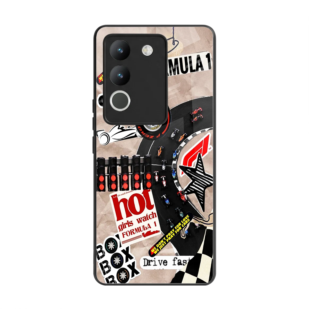 Speedline back phone cover | glass case for vivo y200 5g