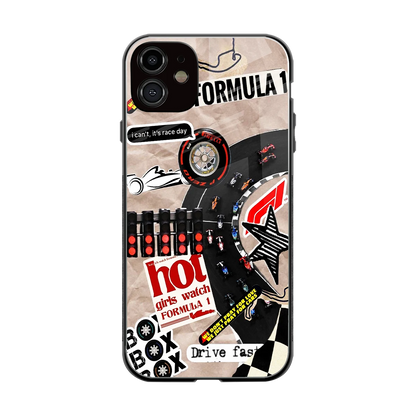 Speedline back phone cover | glass case for iphone 11