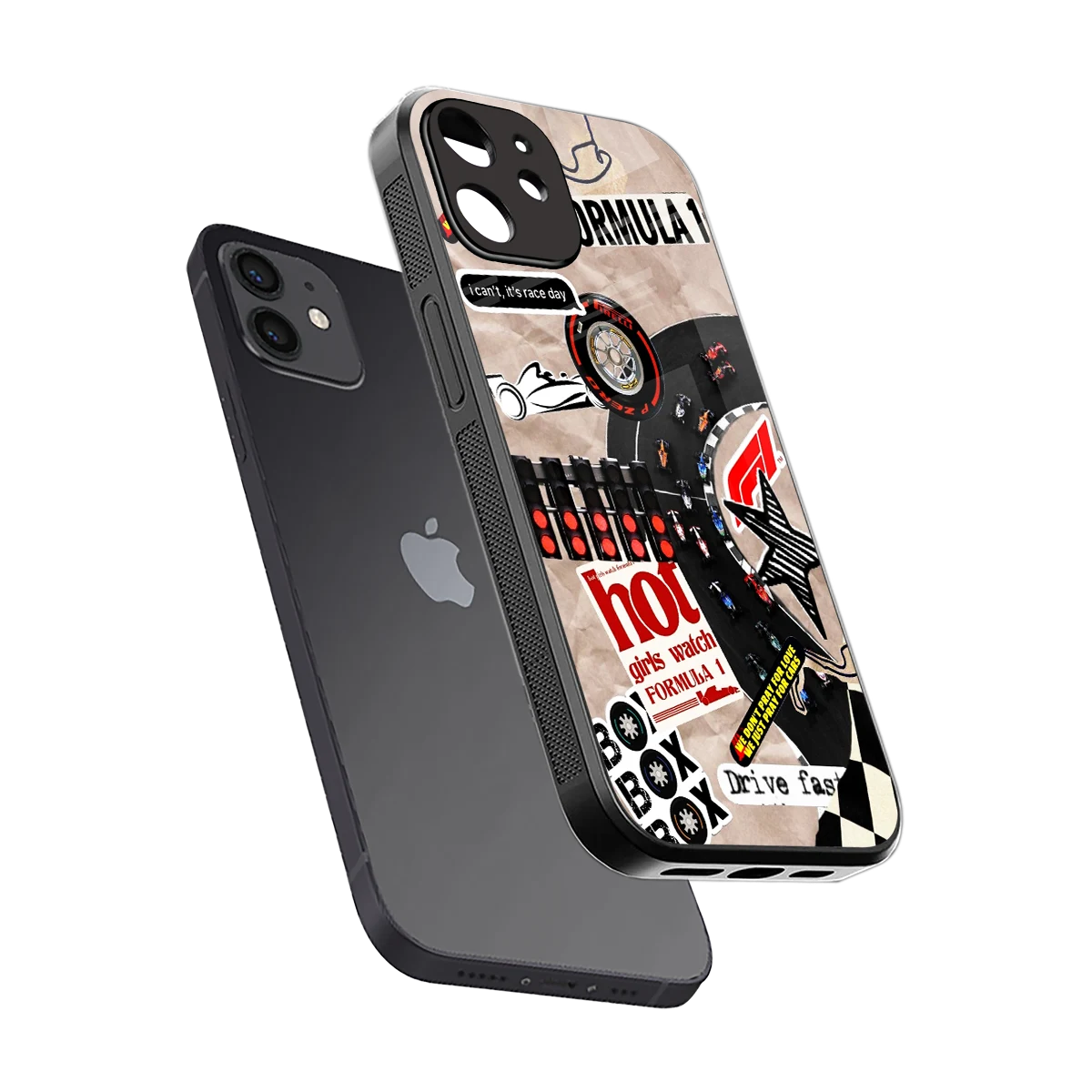 Speedline sleek iphone 11 cover with tempered glass back and TPU edges