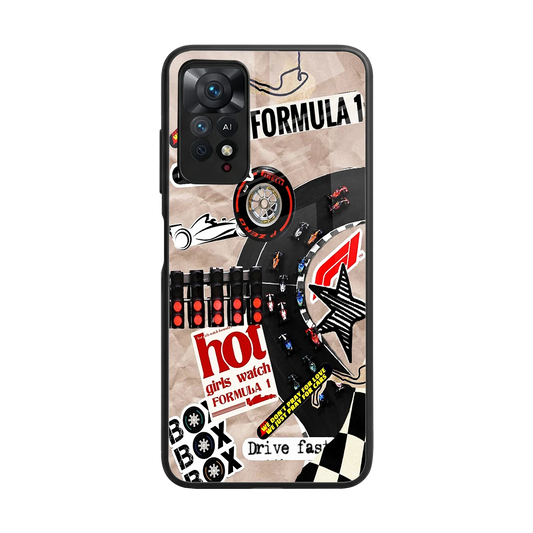 Speedline back phone cover | glass case for redmi note 11 pro