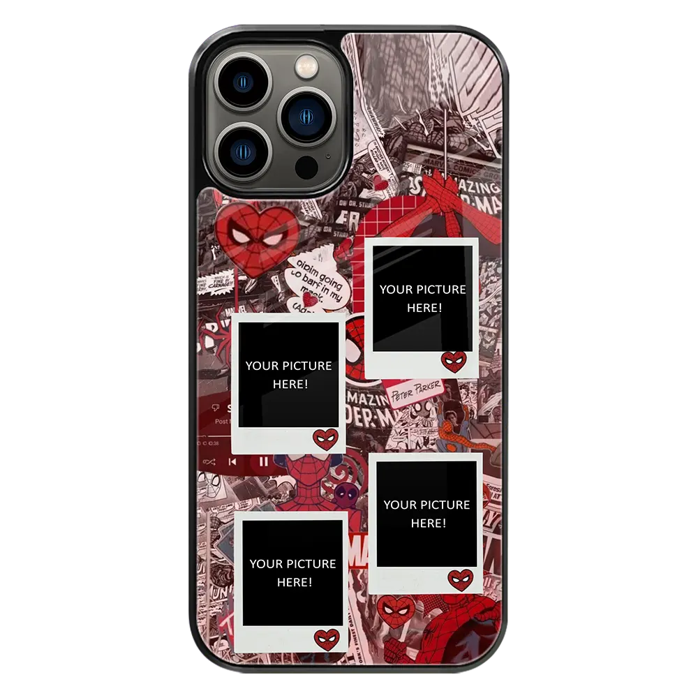 Polaroid Personalised Glass Phone Case