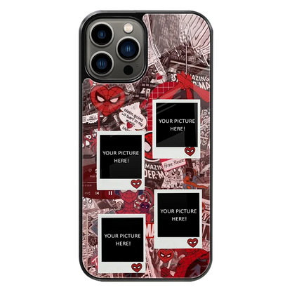 Polaroid Personalised Glass Phone Case