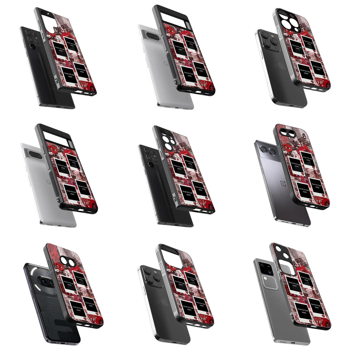 Polaroid Personalised Glass Phone Case